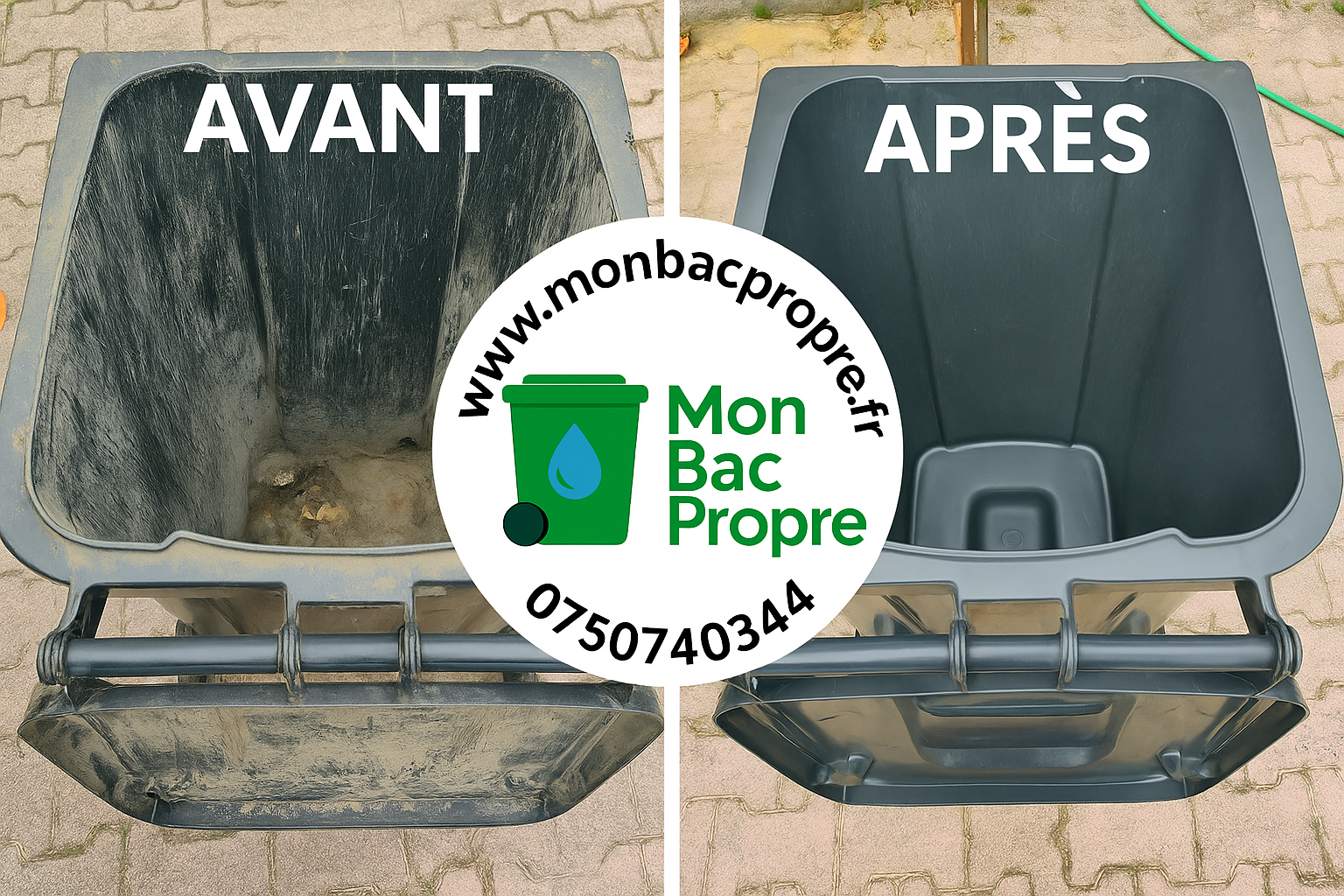 Conteneur collectif nettoyé